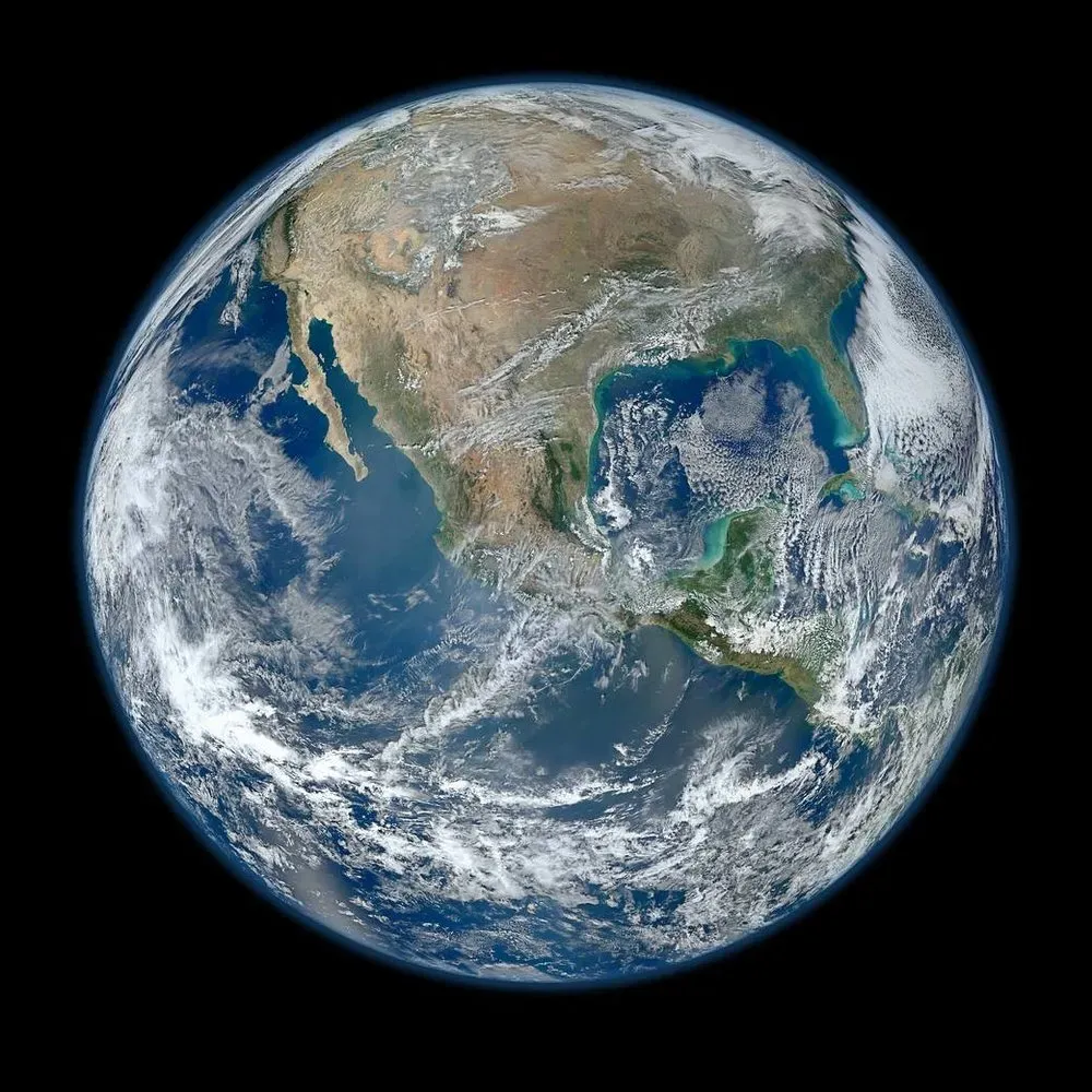 Swapped Blue Marble